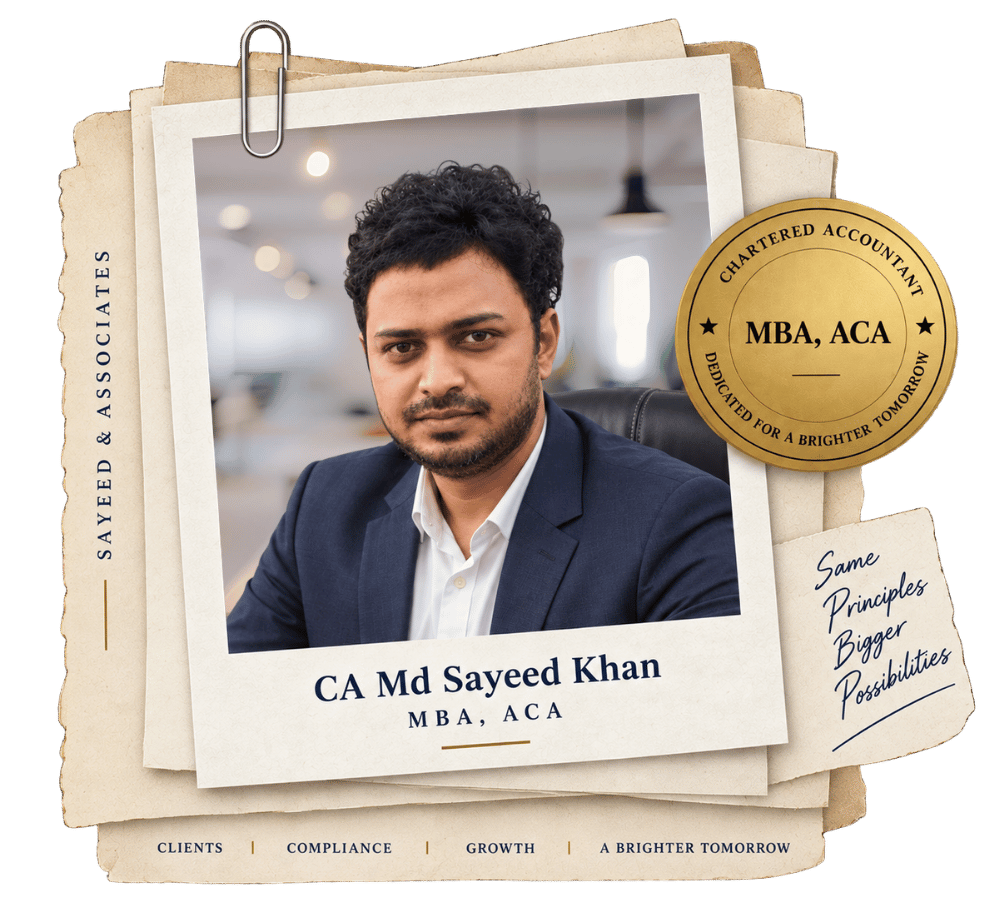 CA Md Sayeed Khan portrait file